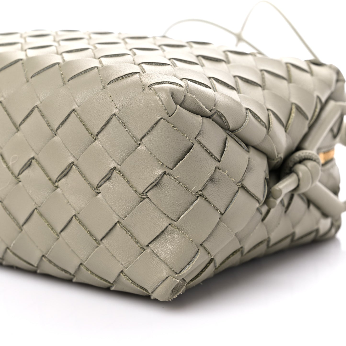 Nappa Intrecciato Small Loop Camera Bag Travertine