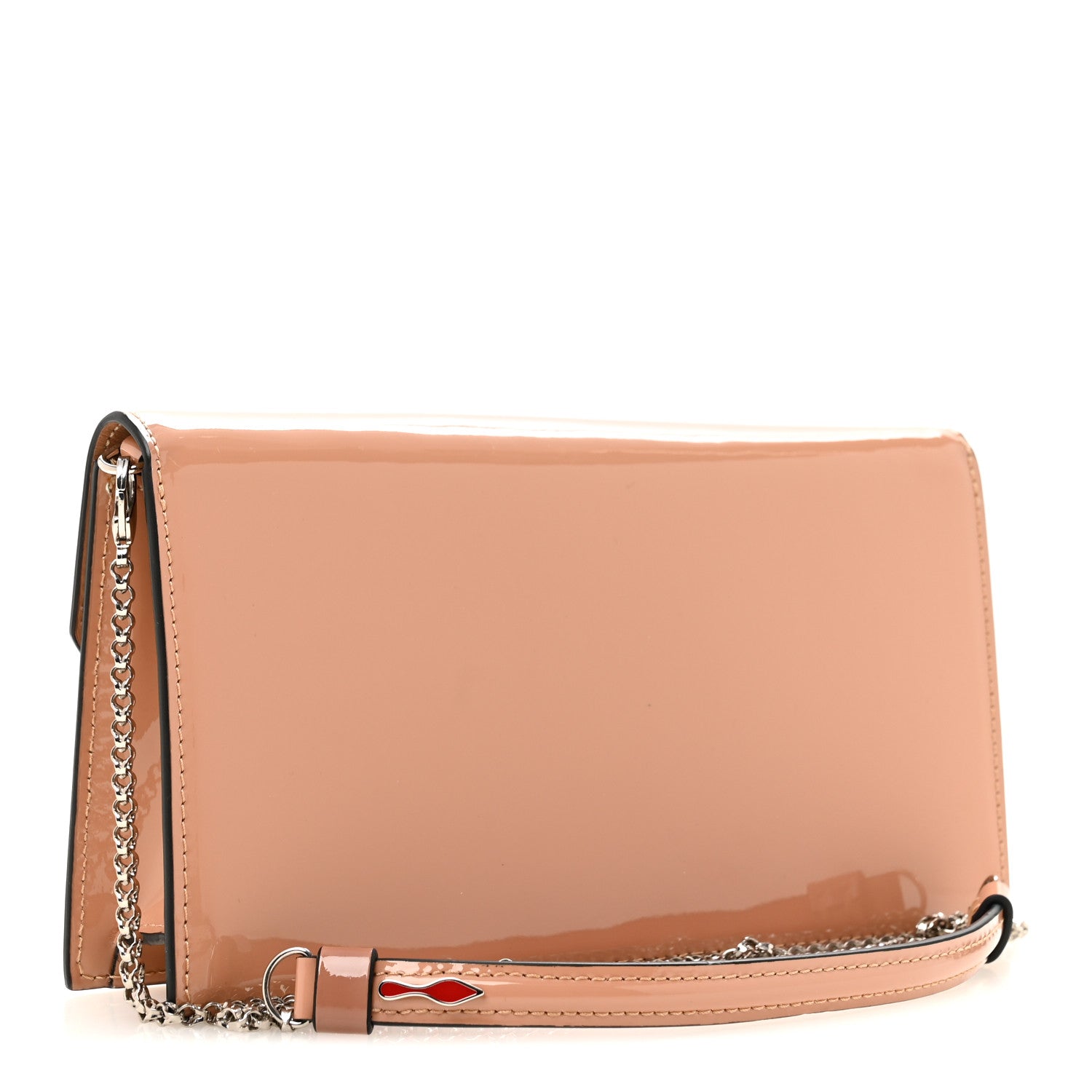 Christian Louboutin Patent Calfskin Loubi54 Crossbody Clutch Blush 3 of 11