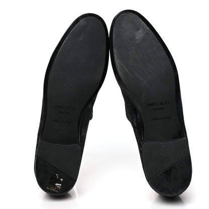 Jimmy Choo Mens Glitter Velvet Sloane Loafers 43 Black 5 of 8