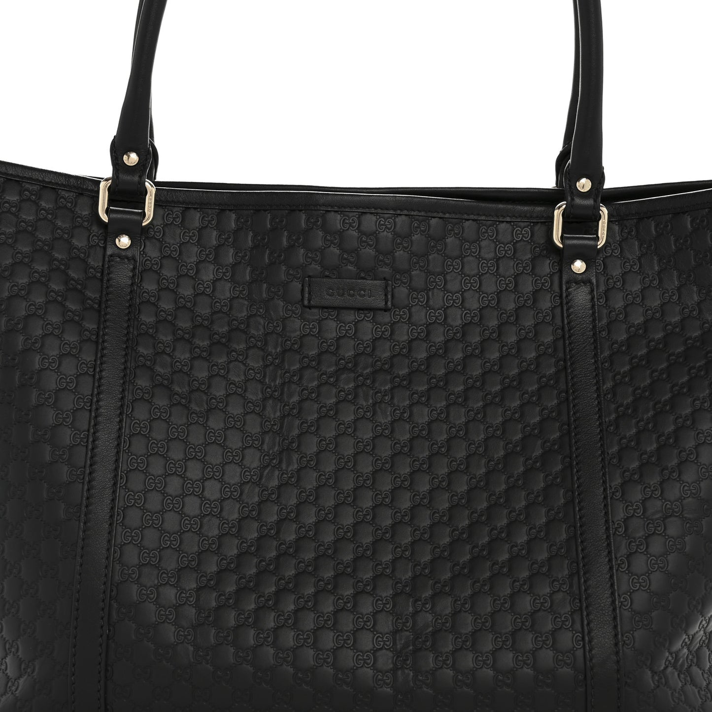 Microguccissima Medium Joy Tote  Black