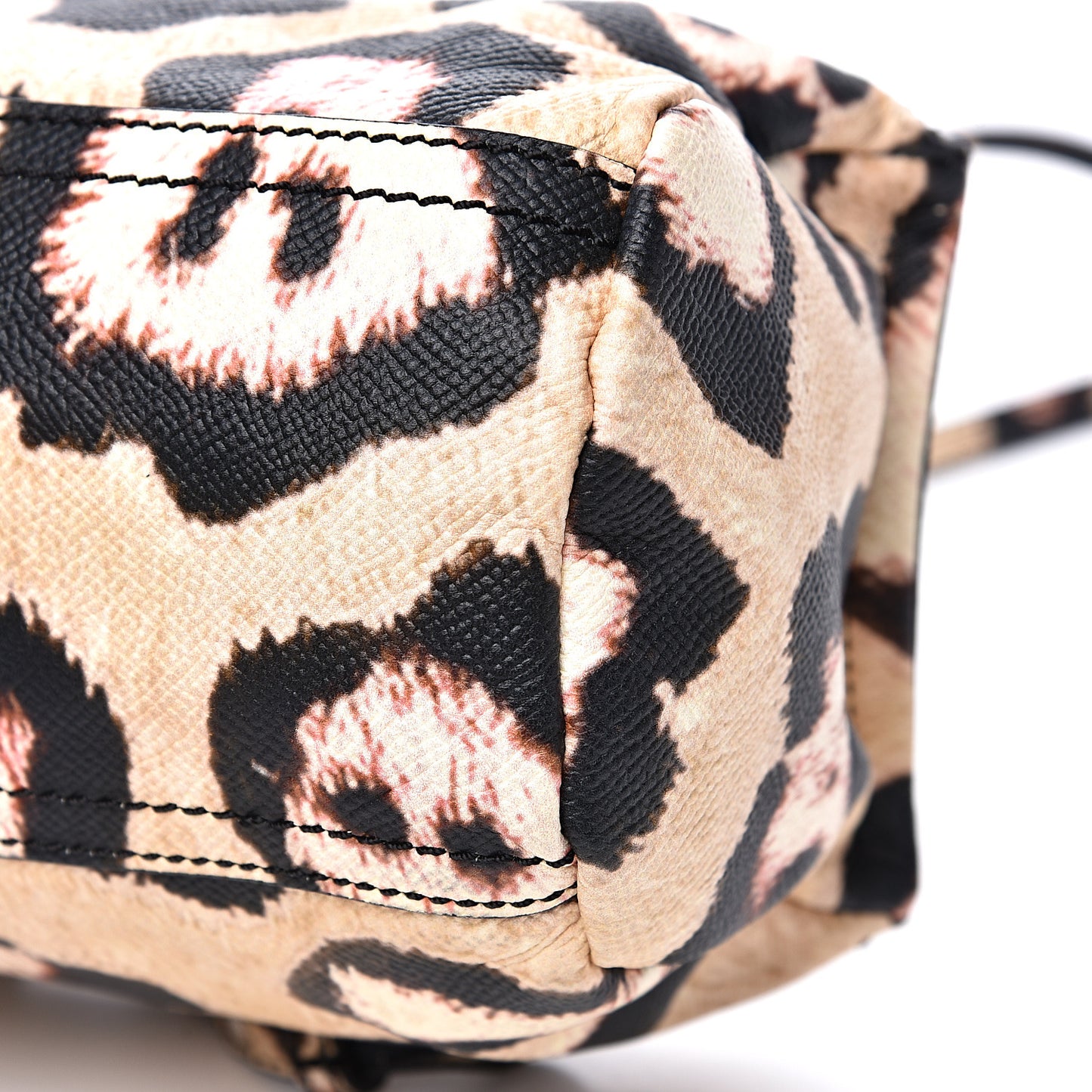 Calfskin Jaguar Print Mini Pandora Multicolor