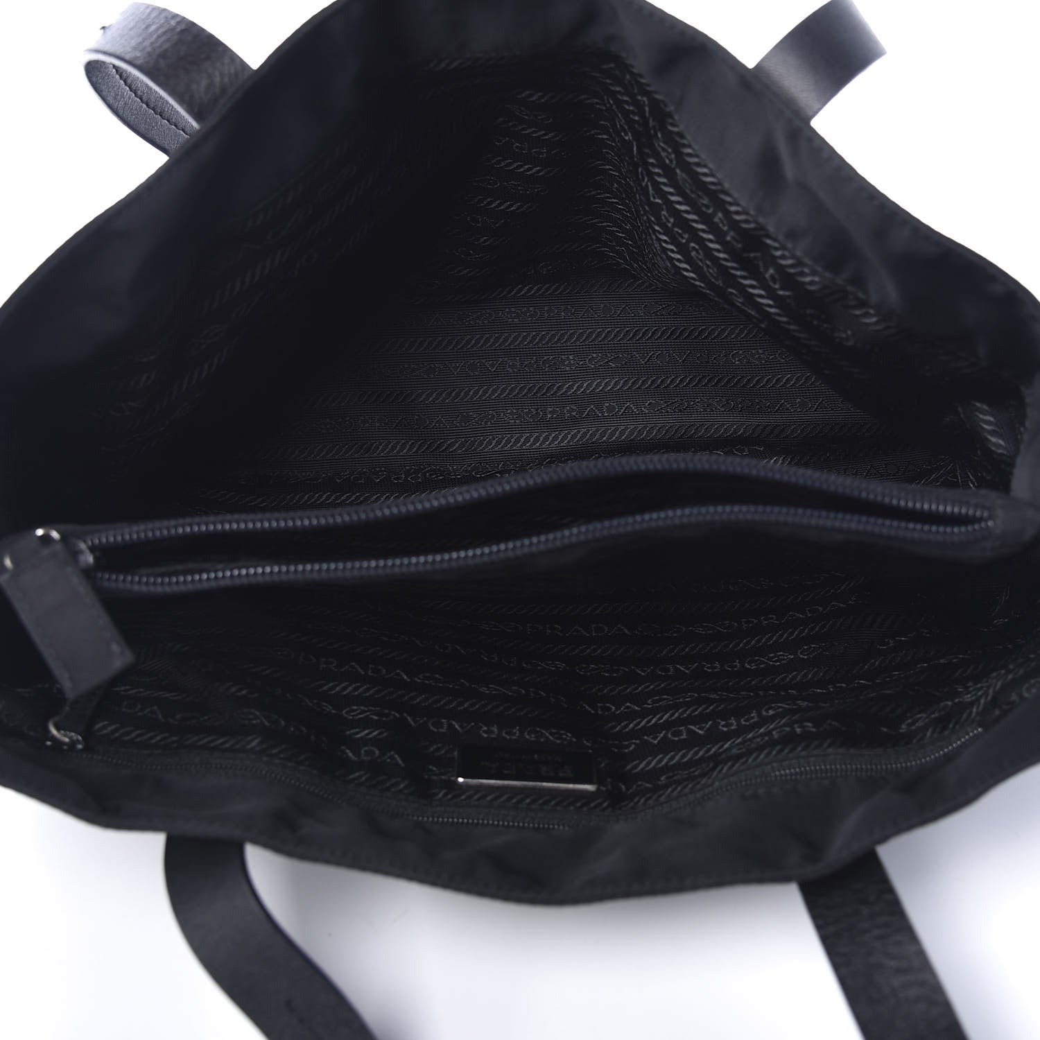 Prada Tessuto Nylon Tote Black 5 of 10