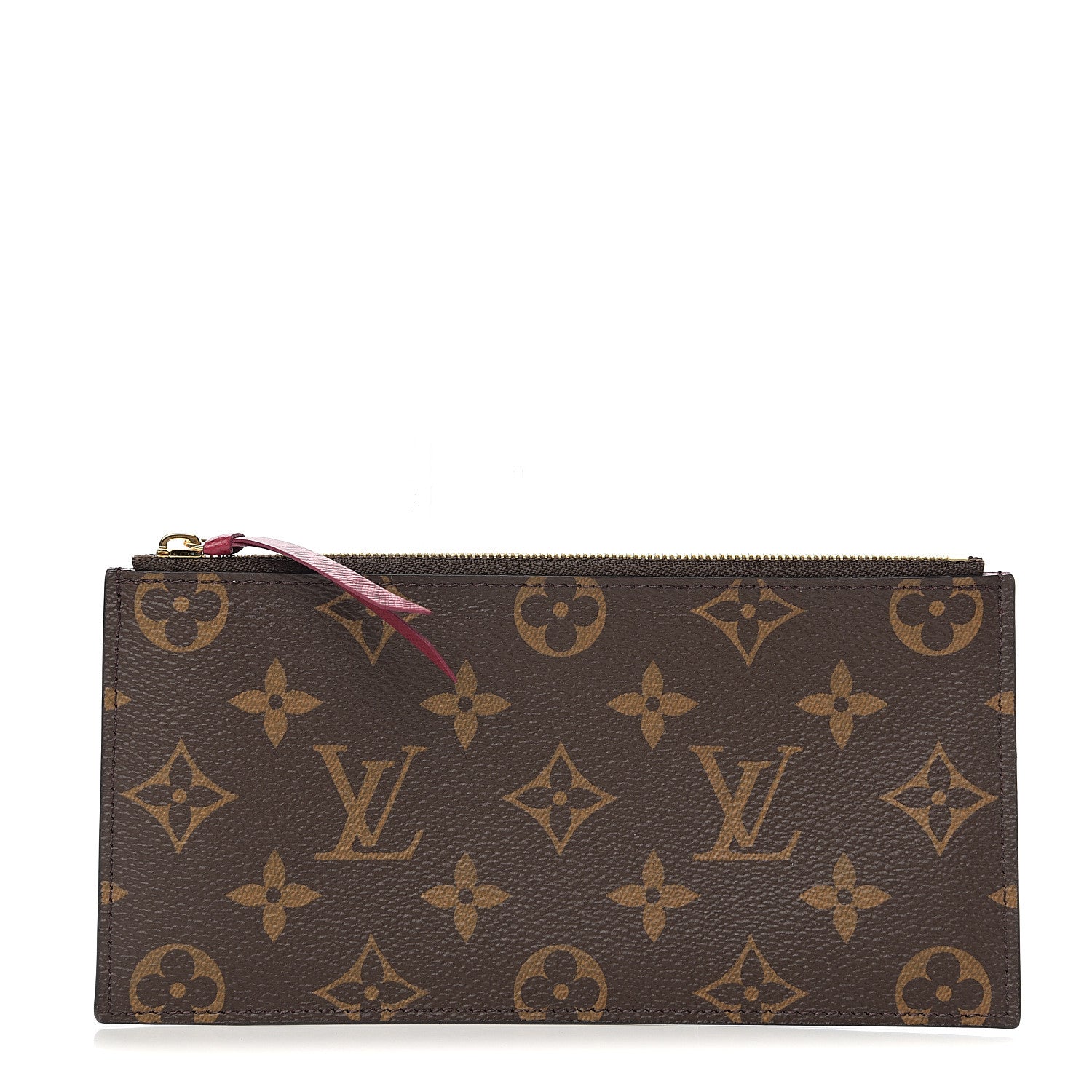 Louis Vuitton Monogram Felicie Chain Wallet Zippered Insert Fuchsia 1 of 5