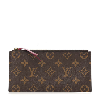 Louis Vuitton Monogram Felicie Chain Wallet Zippered Insert Fuchsia 1 of 5