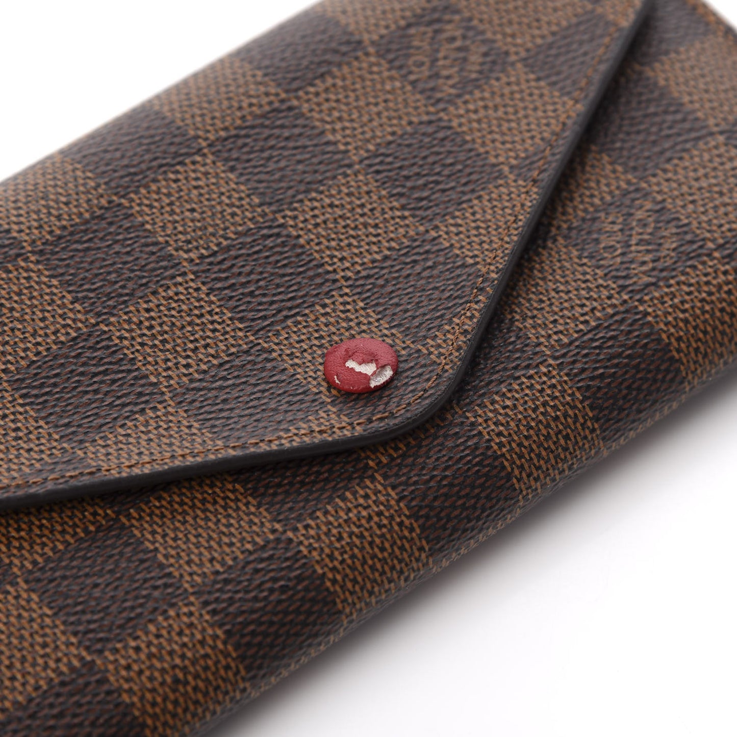 Damier Ebene Josephine Wallet Red