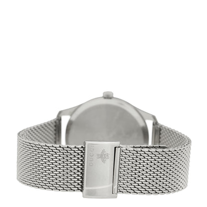 Gucci Stainless Steel Mother of Pearl 36mm G-Timeless Charm Quartz Watch 3 of 4