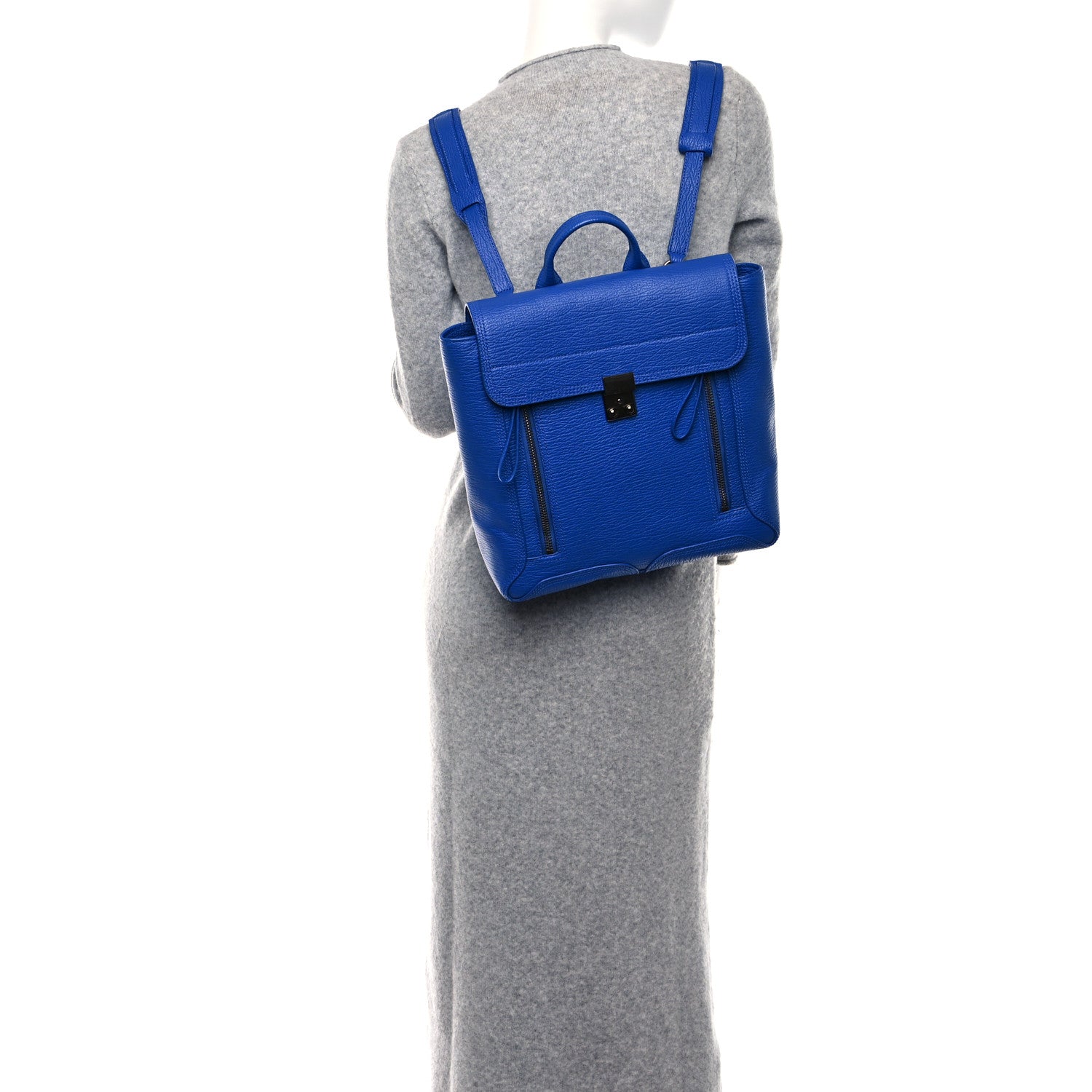 3.1 Phillip Lim Textured Calfskin Pashli Backpack Cobalt 2 of 10