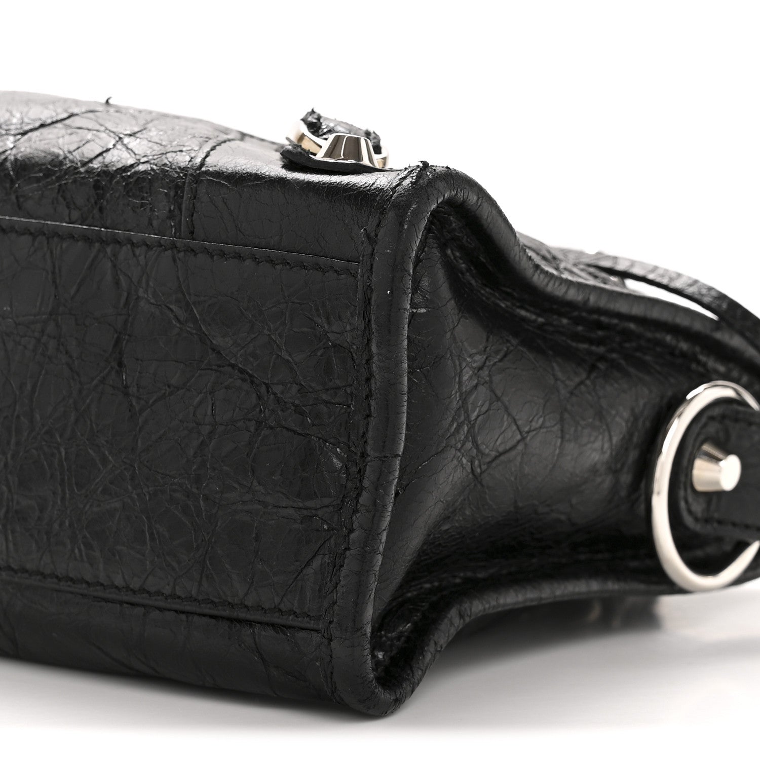 Balenciaga Agneau Classic Silver Hardware Mini City Black 11 of 14