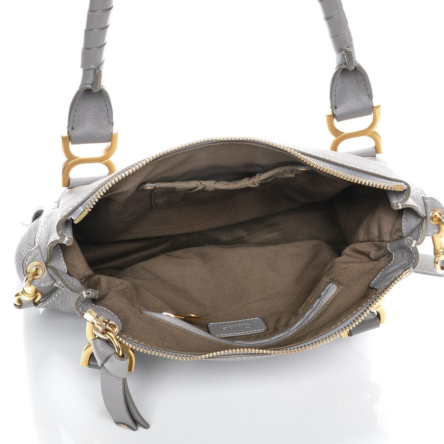 Chloe Calfskin Medium Marcie Satchel Cashmere Grey 5 of 7