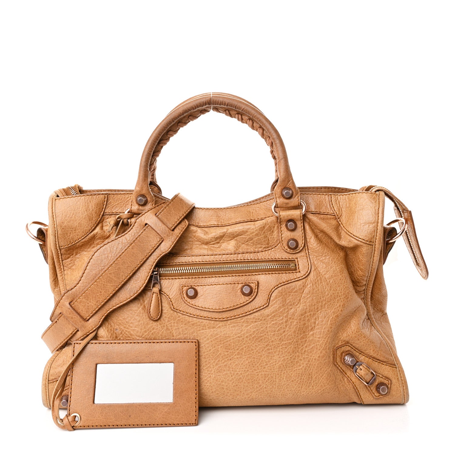 Balenciaga Agneau Giant 12 Rose Gold Hardware City Cumin 3 of 13