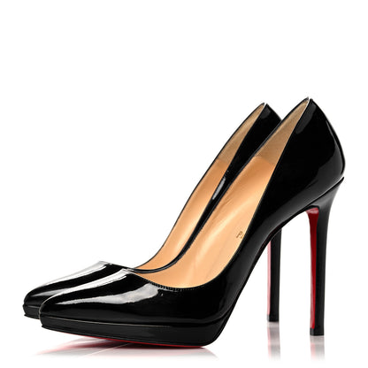 Christian Louboutin Patent Pigalle Plato 120 Pumps 38.5 Black 3 of 12