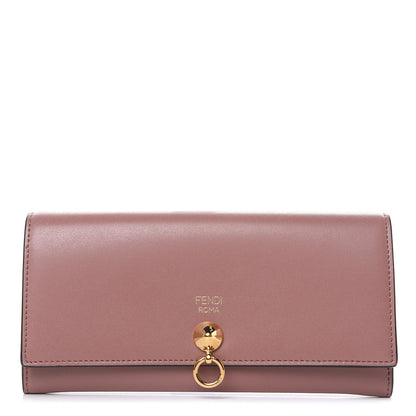Fendi Vitello Liberty Vitello Century Bi-Color By The Way Continental Wallet English Rose Tortora 1 of 8