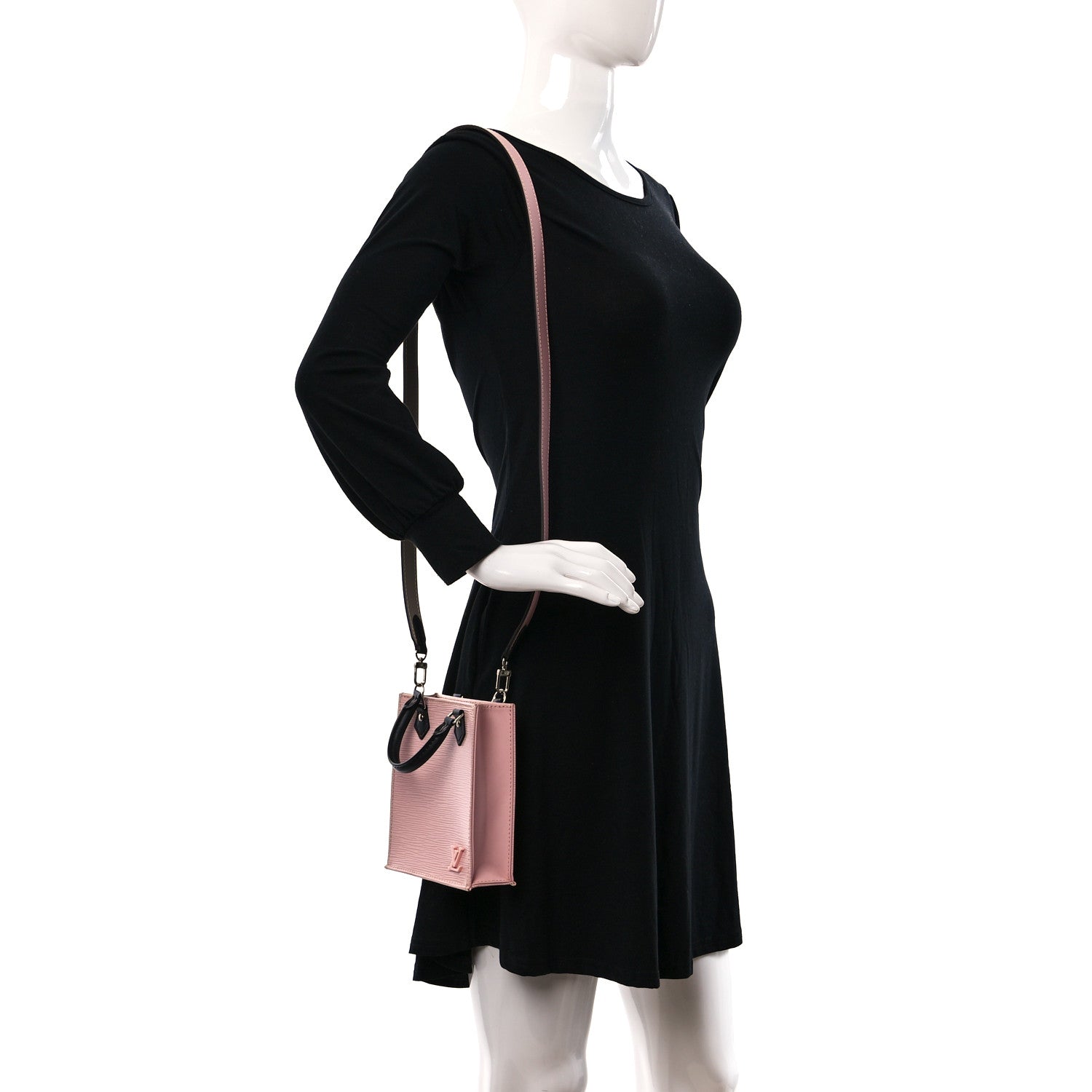 Louis Vuitton Epi Petit Sac Plat Rose Ballerine 2 of 9