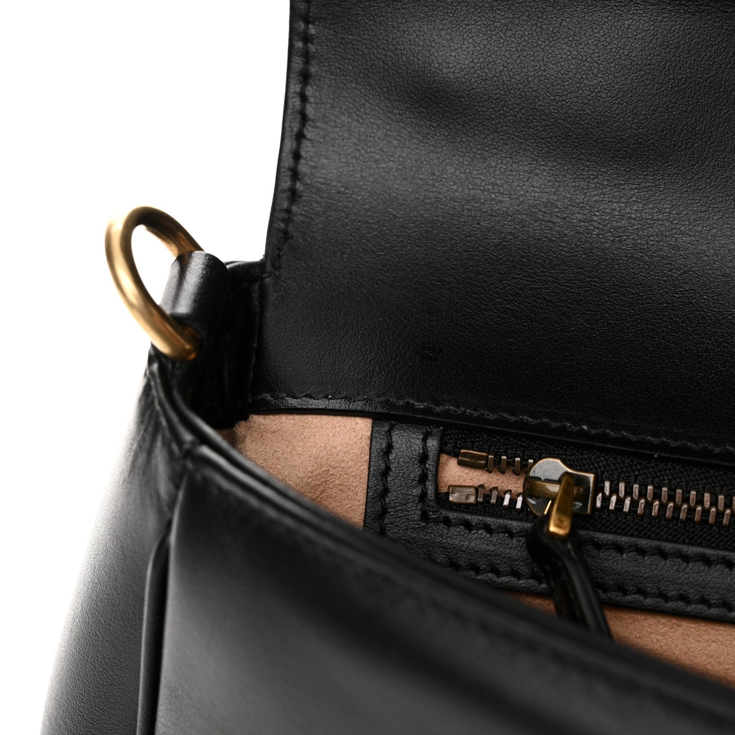 Calfskin Matelasse Small GG Marmont Top Handle Shoulder Bag Black