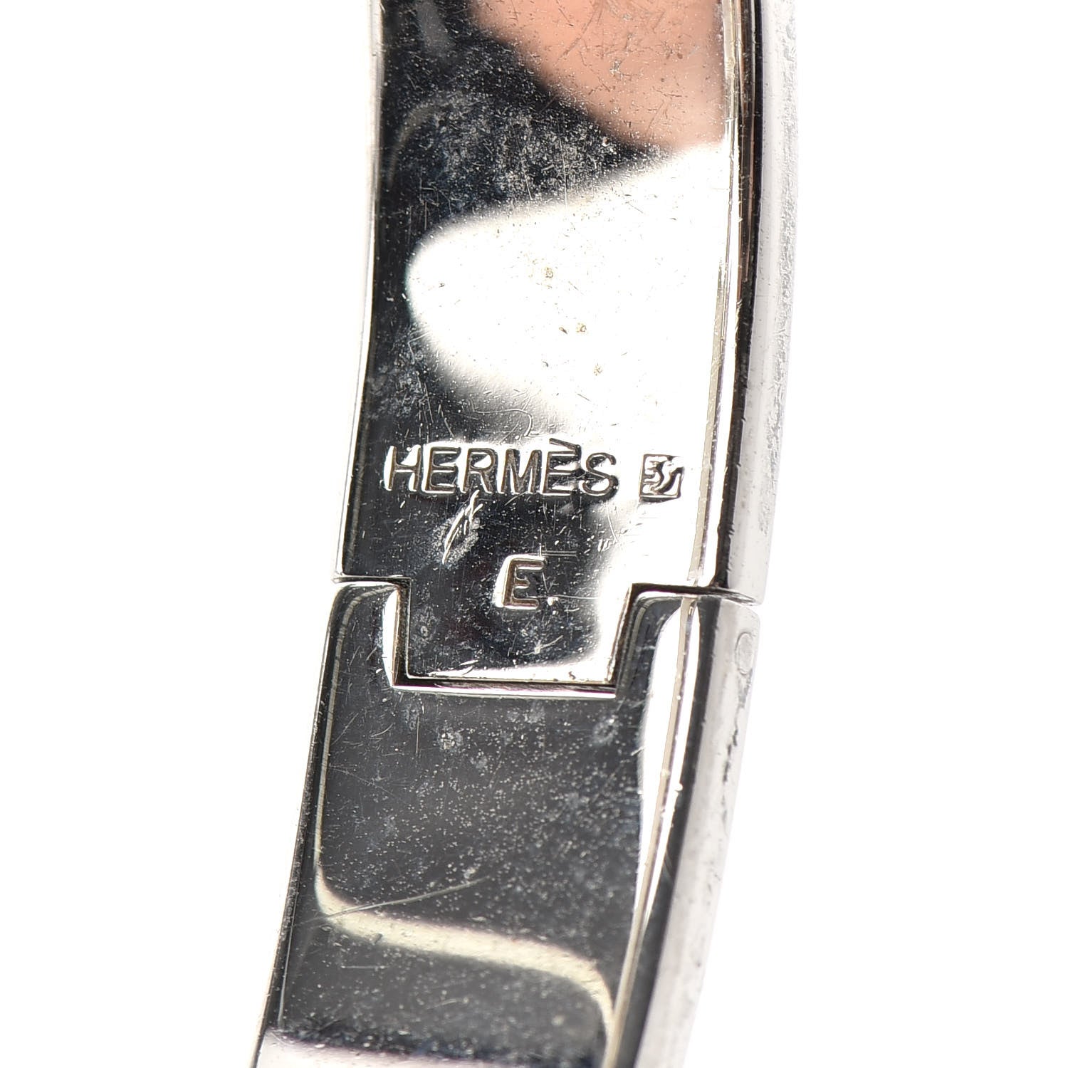 Hermes Narrow Enamel Clic Clac H Bracelet PM Blue Electrique 4 of 4
