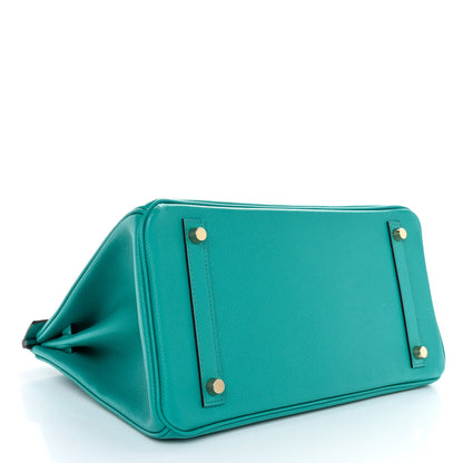 Hermes Epsom BIRKIN 30 Bleu Paon 4 of 13