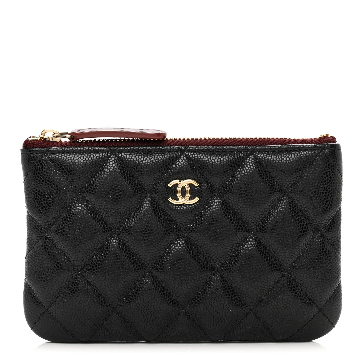 Chanel Caviar Quilted Small Cosmetic Case Black 1 of 8