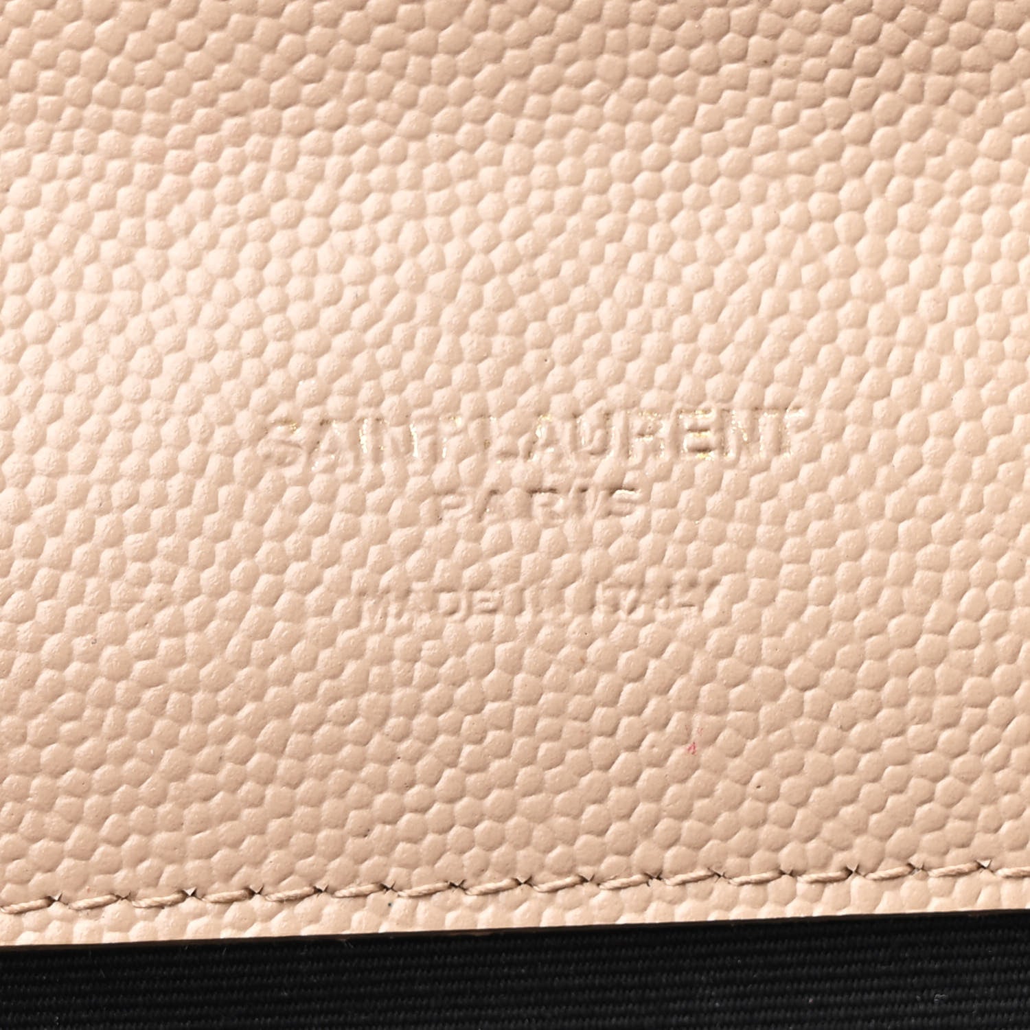 Saint Laurent Grain De Poudre Matelasse Chevron Monogram Envelope Clutch Dark Beige 6 of 9
