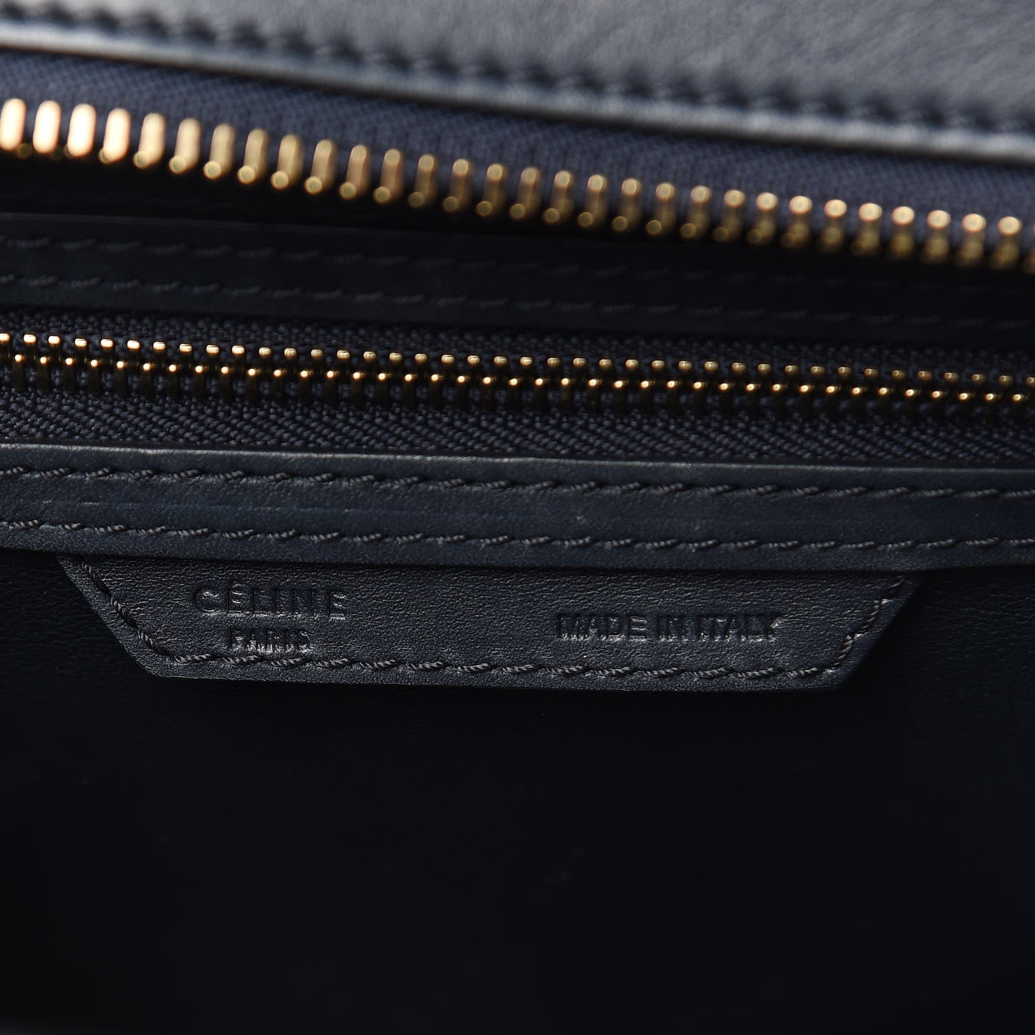 Celine Smooth Calfskin Micro Luggage Navy Blue 6 of 13