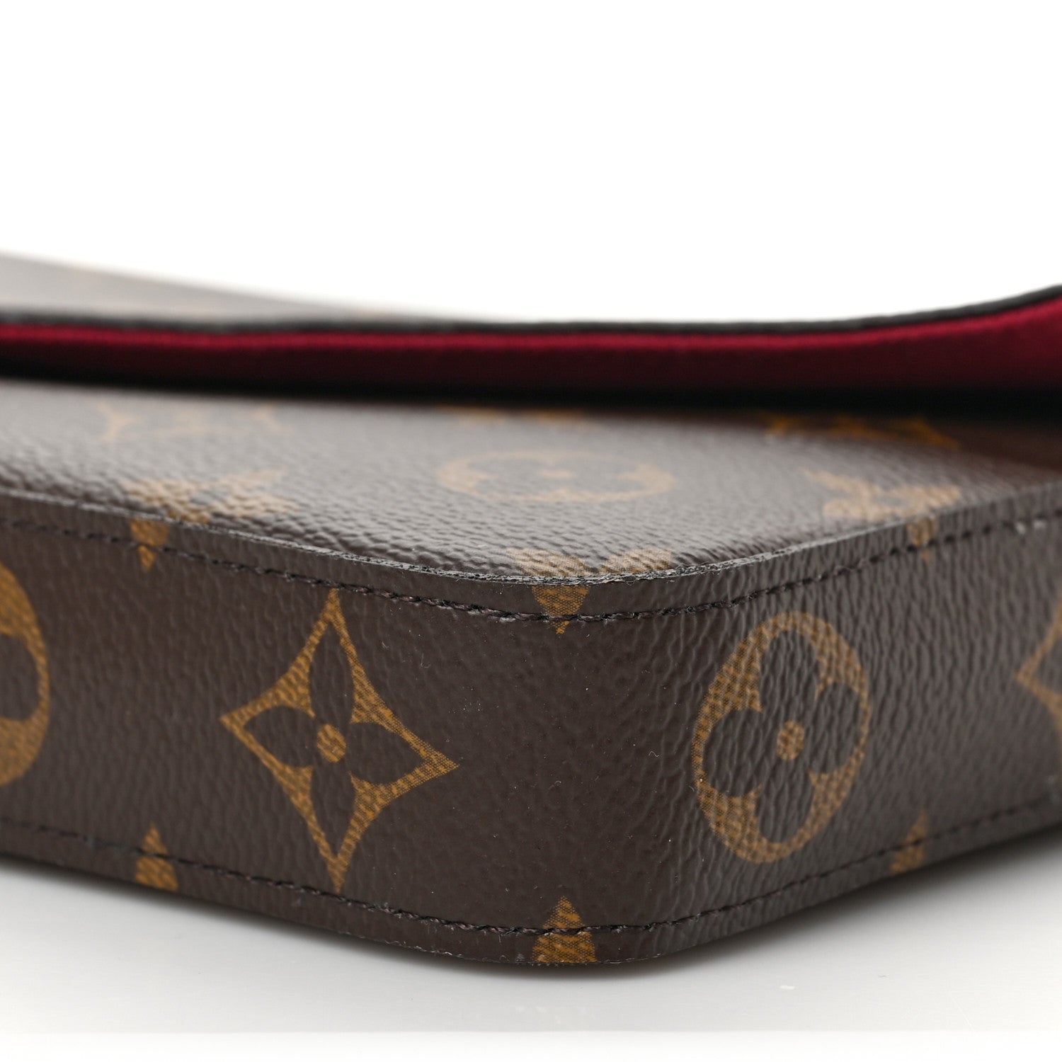 Louis Vuitton Monogram Pochette Felicie Chain Wallet Fuchsia 9 of 9