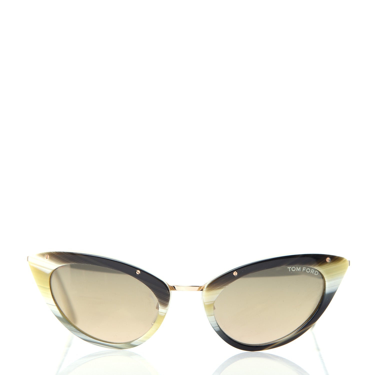 Tom Ford Grace Cat Eye Sunglasses TF349 Green 2 of 8