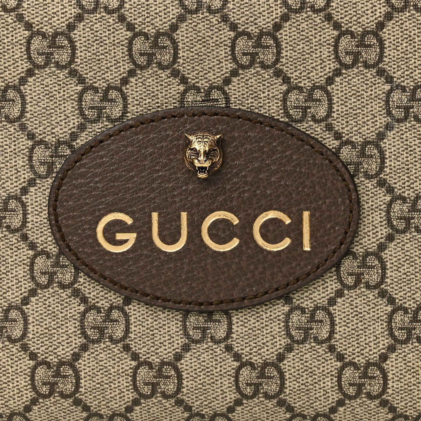 GG Supreme Monogram Web Neo Vintage Shoulder Bag Beige New Acero Crop
