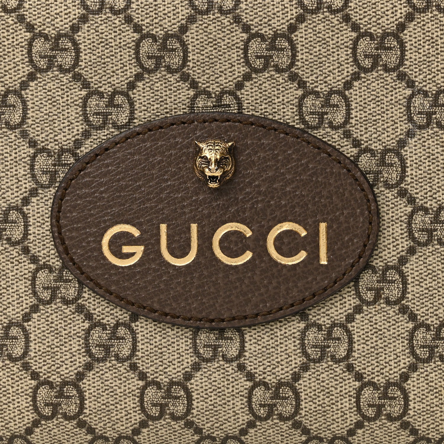 Gucci GG Supreme Monogram Web Neo Vintage Shoulder Bag Beige New Acero Crop 9 of 12