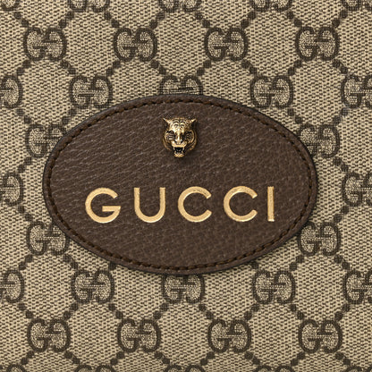 Gucci GG Supreme Monogram Web Neo Vintage Shoulder Bag Beige New Acero Crop 9 of 12