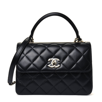 Chanel Lambskin Quilted Small Trendy CC Dual Handle Flap Bag Black 1 of 5