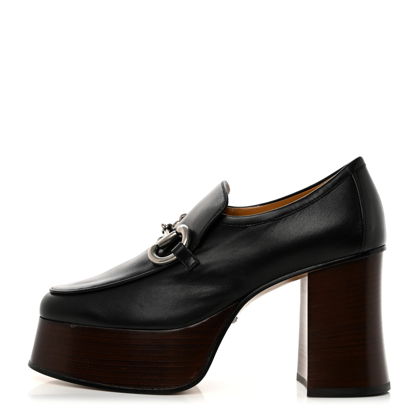 Malaga Kid Horsebit Platform Loafers 37.5 Black