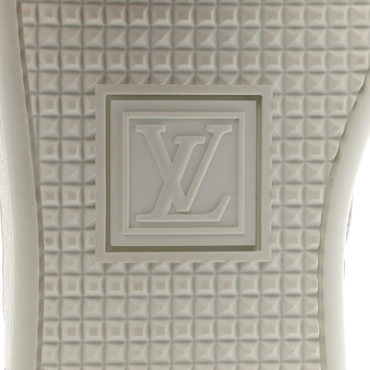 Calfskin Monogram Damier Tressage Frontrow Sneakers 38 White