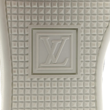 Louis Vuitton Calfskin Monogram Damier Tressage Frontrow Sneakers 38 White 7 of 9