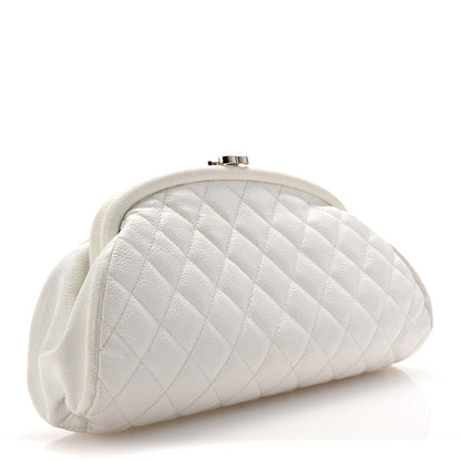 Chanel Caviar Quilted Timeless Clutch White 3 of 7