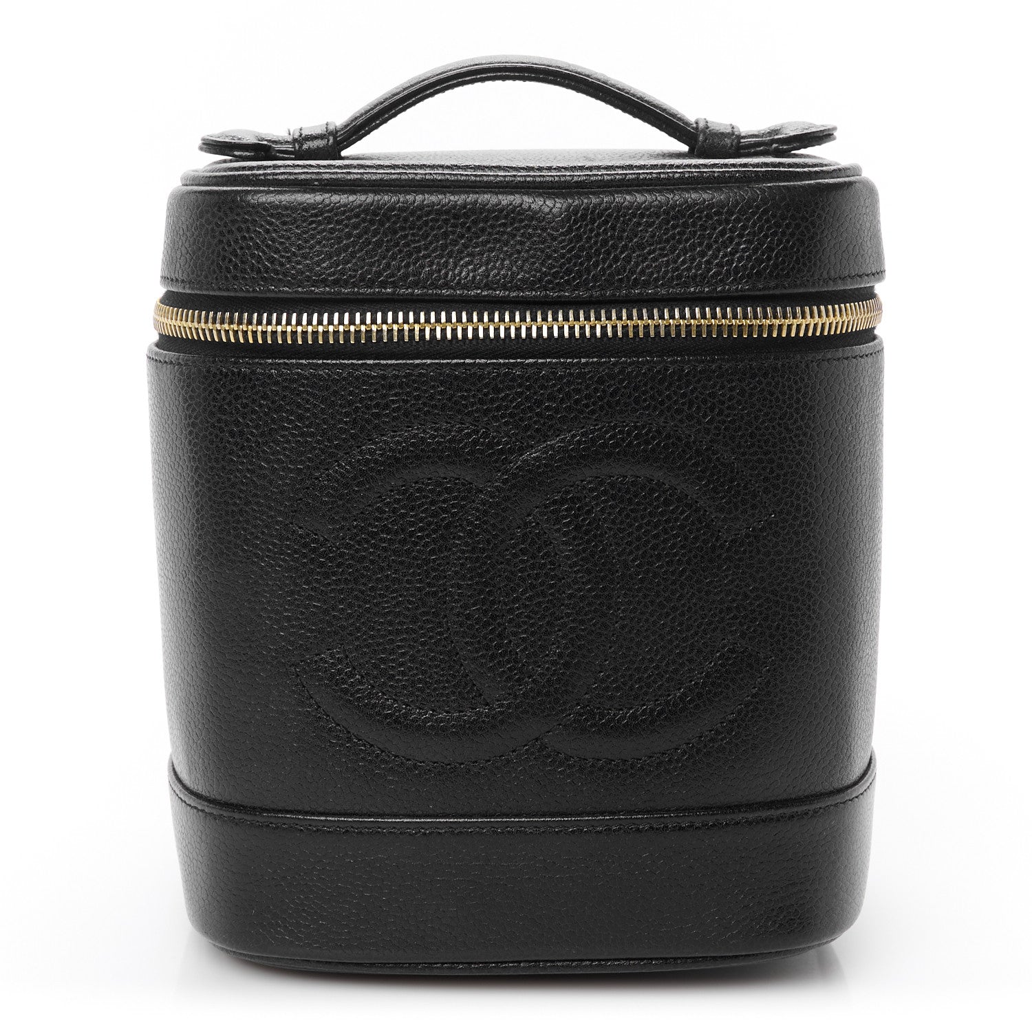 Chanel Caviar Vanity Cosmetic Case Black 1 of 10
