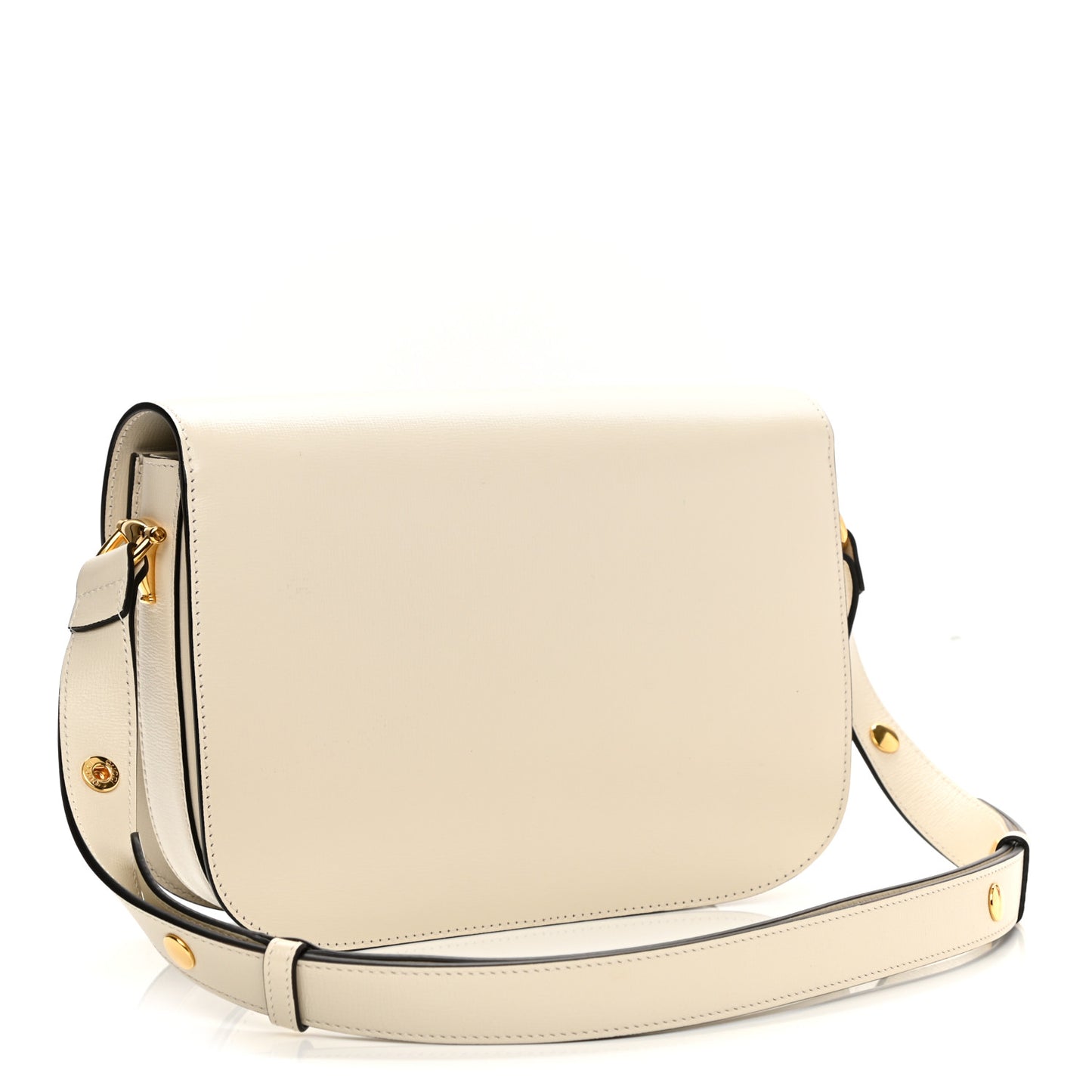 Azalea Calfskin Horsebit 1955 Shoulder Bag Mystic White