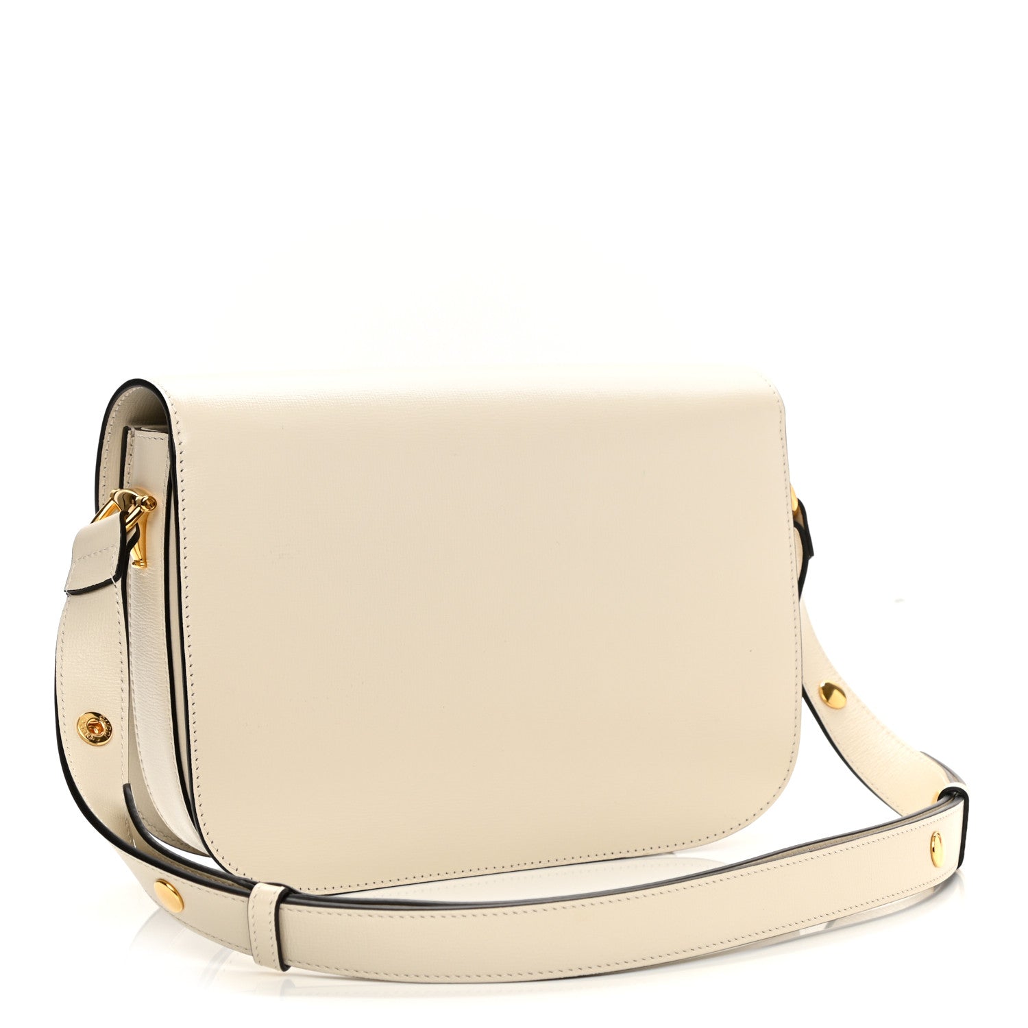 Gucci Azalea Calfskin Horsebit 1955 Shoulder Bag Mystic White 3 of 11