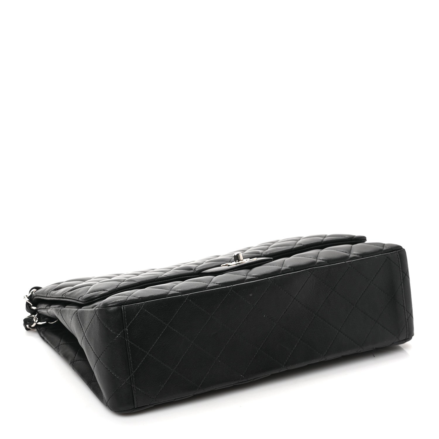 Chanel Lambskin Quilted Maxi Single Flap Black 4 of 10