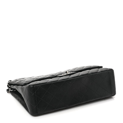 Chanel Lambskin Quilted Maxi Single Flap Black 4 of 10