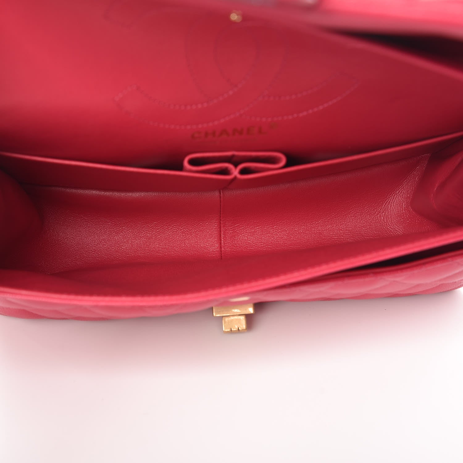 Chanel Caviar Chevron Quilted 2.55 Reissue 226 Flap Fuchsia 7 of 10
