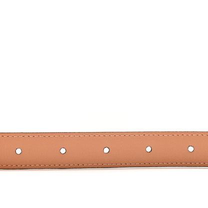 Gucci Azalea Calfskin Enamel Monochrome Double G 20mm Belt 85 34 Camelia 4 of 5