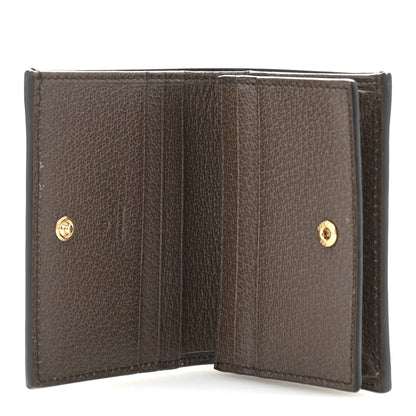 Gucci GG Supreme Monogram Web Ophidia Card Case Beige New Acero 5 of 9