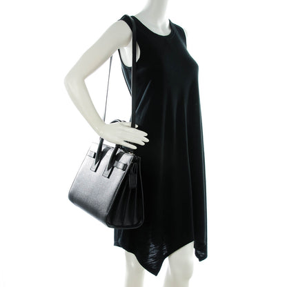 Saint Laurent Grained Calfskin Small Sac De Jour Black 2 of 7