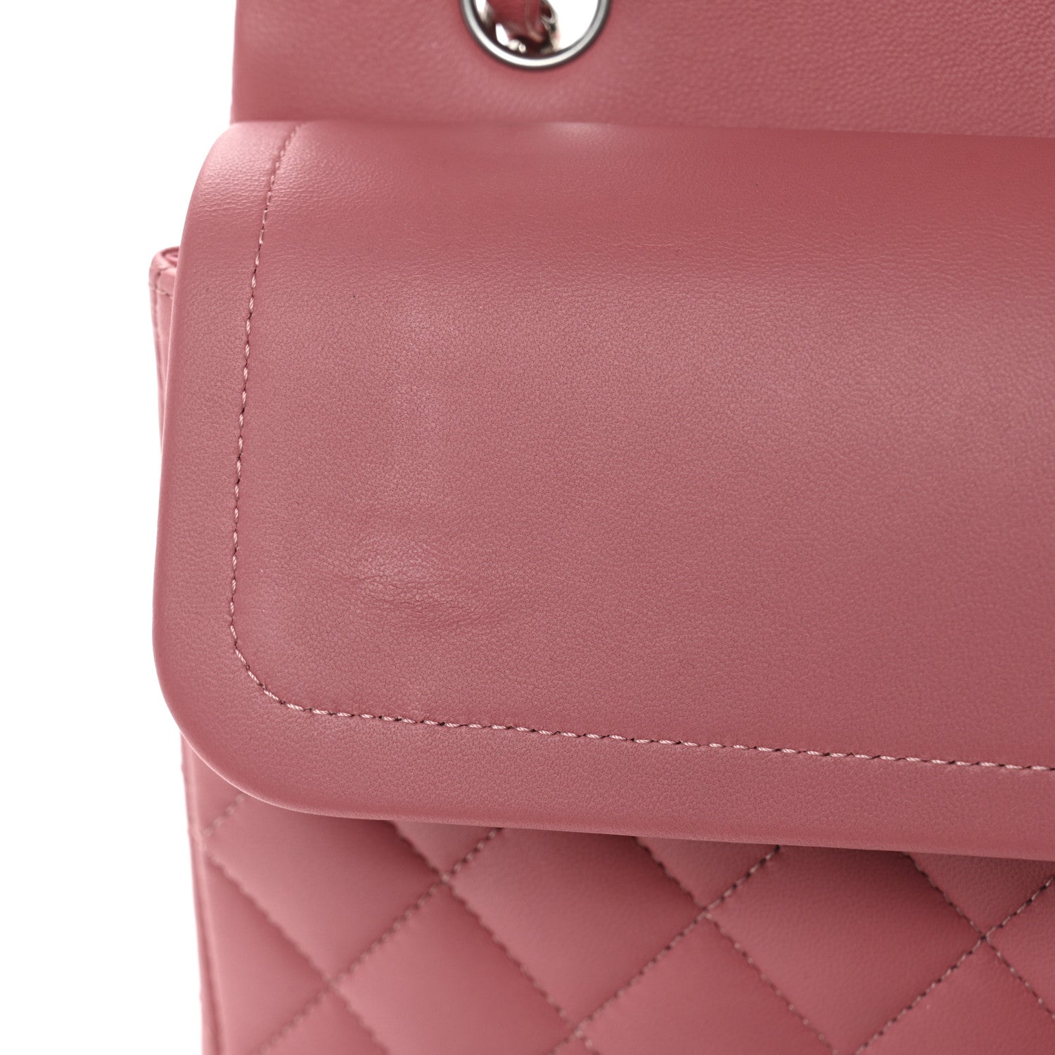 Chanel Lambskin Quilted Medium Double Flap Pink 11 of 12