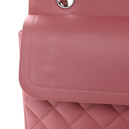 Chanel Lambskin Quilted Medium Double Flap Pink 11 of 12