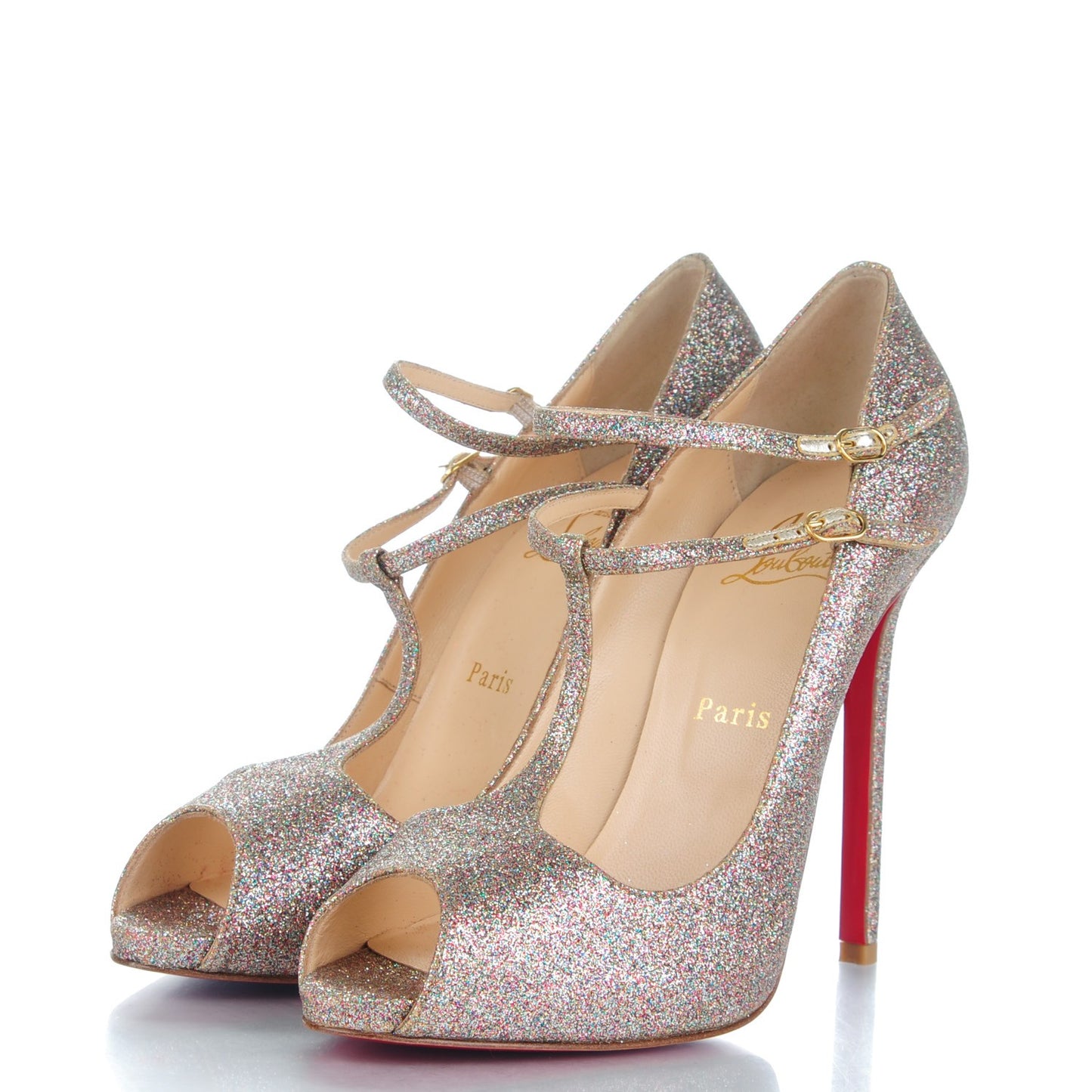 Glitter Mini T Double 120 Pumps 40 Multicolor