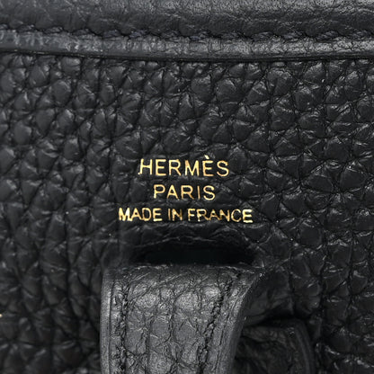 Hermes Taurillon Clemence Evelyne TPM Black 6 of 10