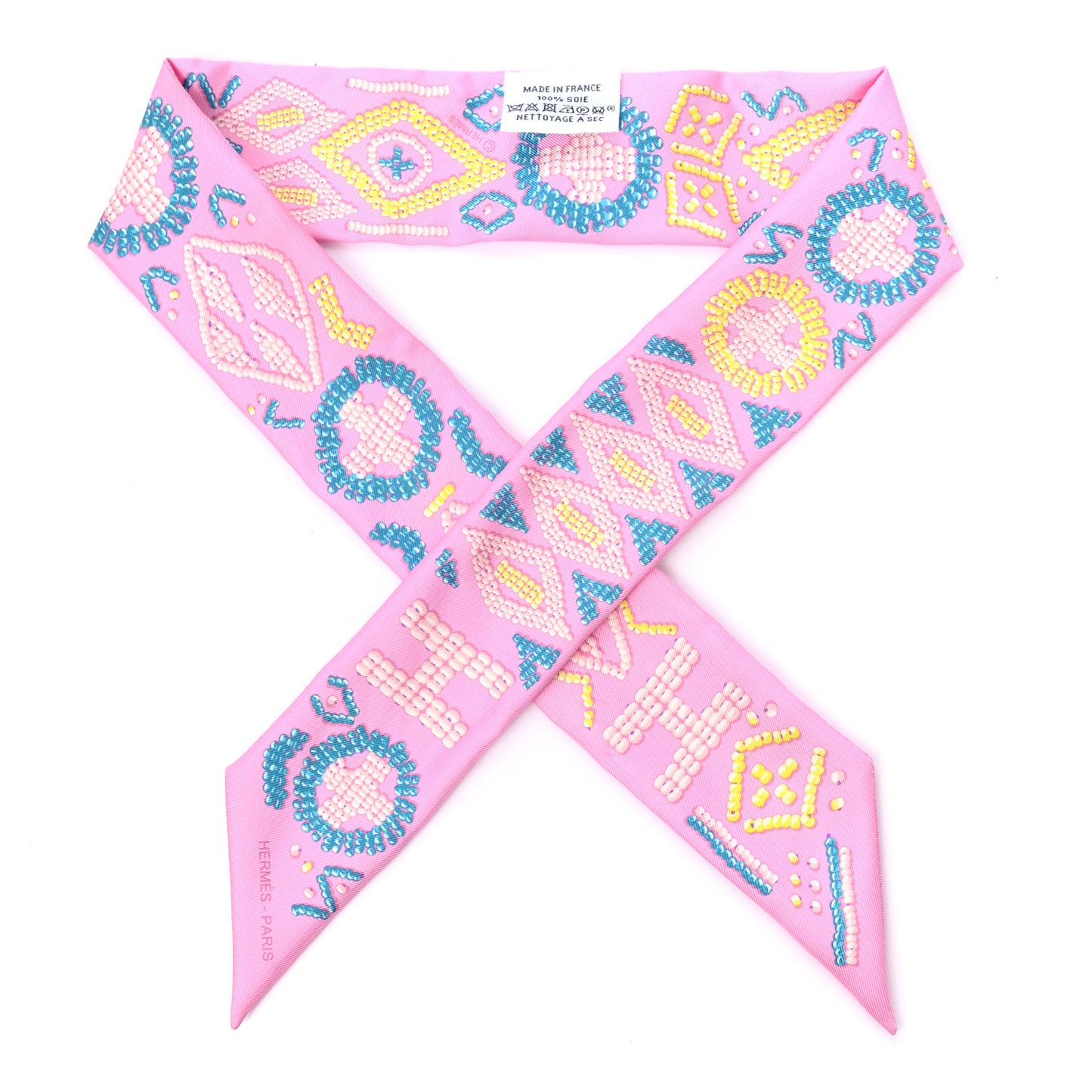 Silk Kelly En Perles Twilly Rose Bonbon Canard