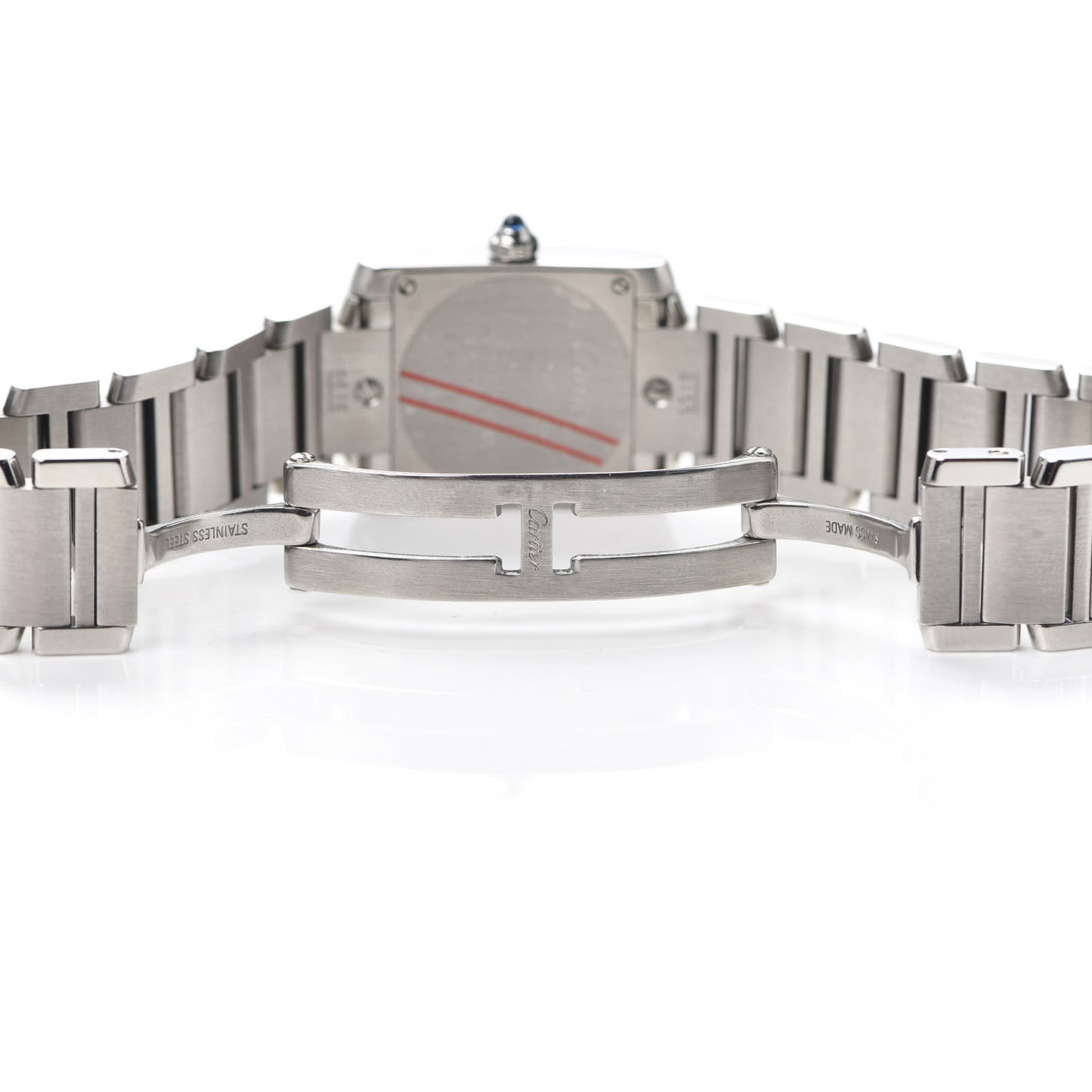 Stainless Steel 20mm Tank Francaise Quartz Watch
