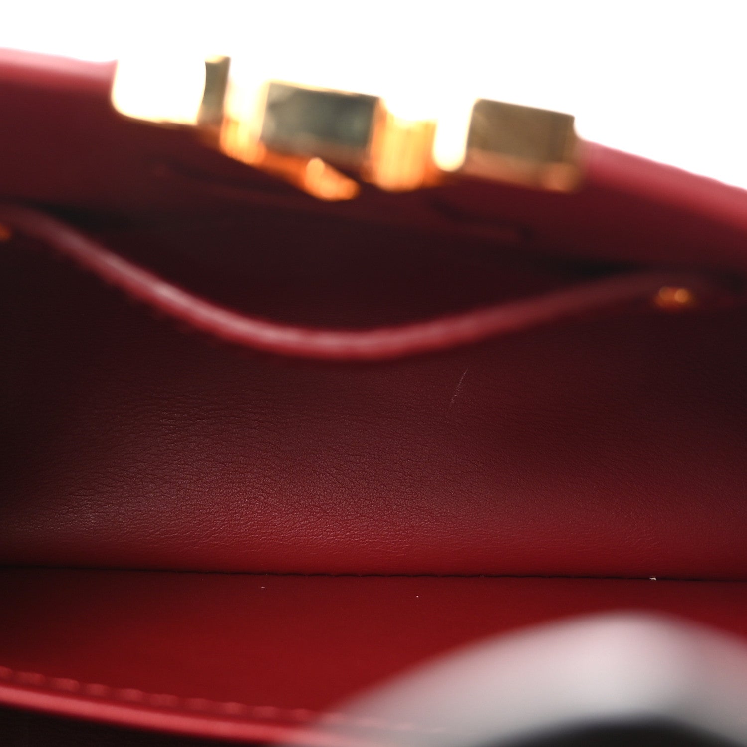 Louis Vuitton Taurillon Snakeskin Mini Capucines Burgundy 5 of 9