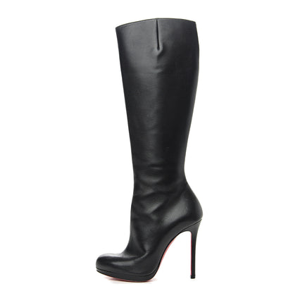 Christian Louboutin Calfskin Botalili 120 Tall Boots 37 Black 1 of 10
